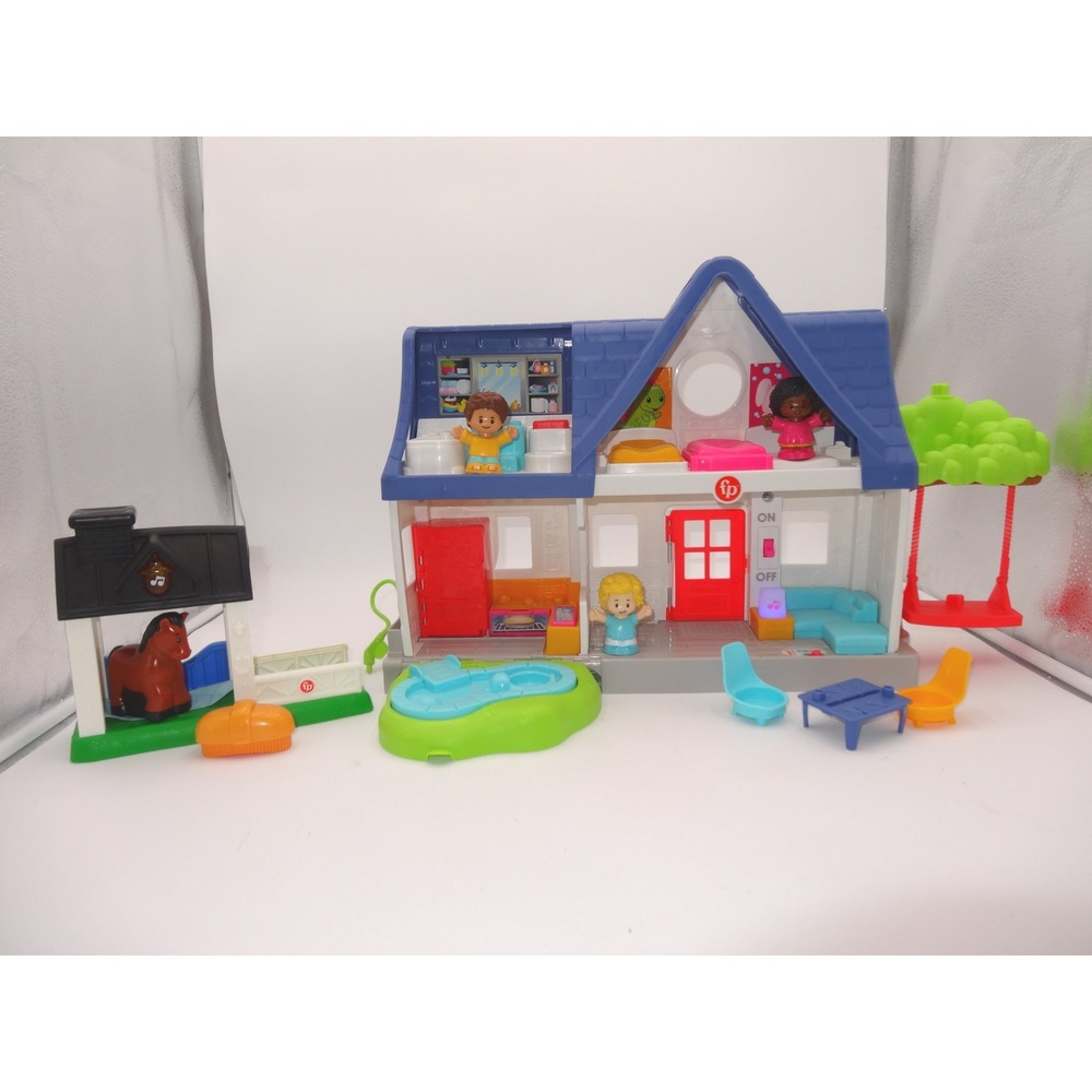 Fisher-Price Little People Friends Together Play House and Horse Stable Playset